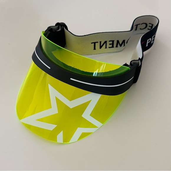 Perfect Moment Neon Yellow Visor Hat NWOT - Picture 1 of 5